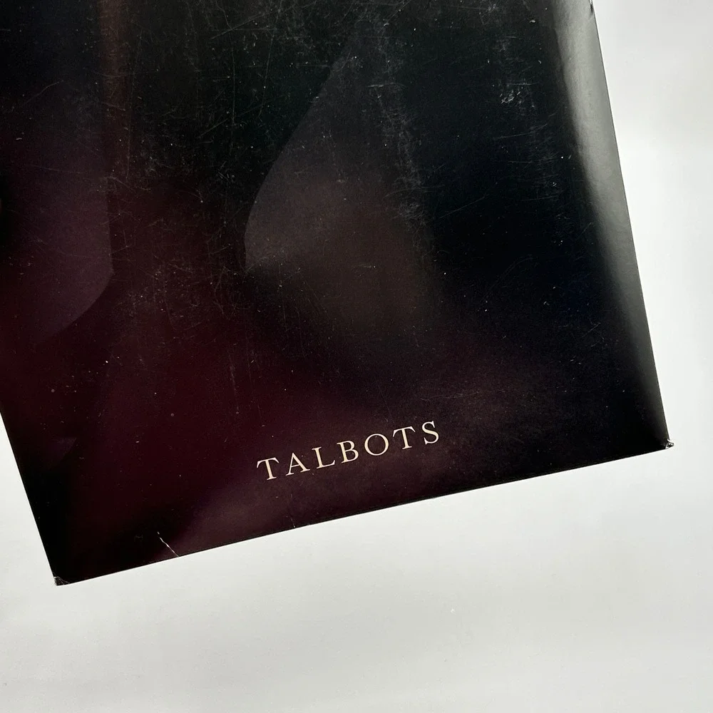 Talbots 2 Pack Microfiber Opaque Control Top‎ Tights Black Pantyhose Size C NWT